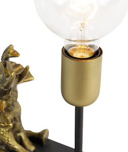 Vintage stolní lampa mosaz - Elefant Sidde