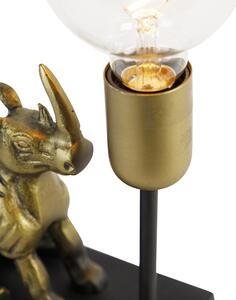Vintage stolní lampa mosaz - Animal Haesehorn