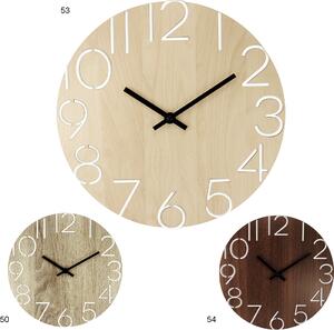 Dřevěné designové hodiny hnědé Nástěnné hodiny MPM Circle - B