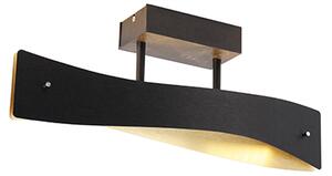 Moderní stropní svítidlo černé včetně LED - Sjaak S