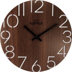 MPM Dřevěné designové nástěnné hodiny MPM Circle - C E07M.4118.54