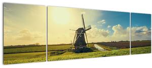 Obraz - Větrný mlýn (170x50 cm)