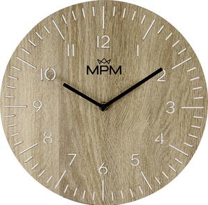 MPM Dřevěné designové nástěnné hodiny MPM Lines - B E07M.4120.50