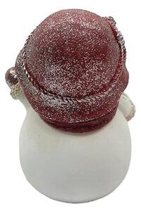 Sněhulák s růžovou čepičkou LED 18 x 13 cm Prodex A00544