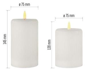 SADA 2x LED Svíčka LED/4xAA + dálkové ovládání