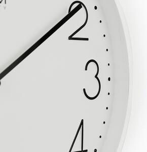 Designové kovové hodiny bílé Nástěnné hodiny MPM Metallic Elegance - A