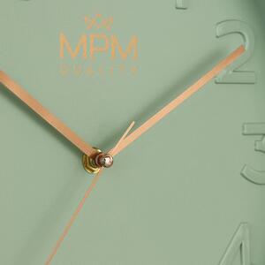 Designové plastové hodiny zelené Nástěnné hodiny MPM Simplicity I - B