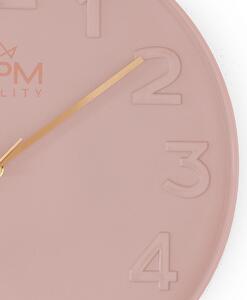 Designové plastové hodiny růžové Nástěnné hodiny MPM Simplicity I - A