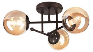 Přisazený lustr MALENA 3xE14/5W/230V hnědá/kouřová béžová