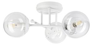 Přisazený lustr MALENA 3xE14/5W/230V bílá/čirá