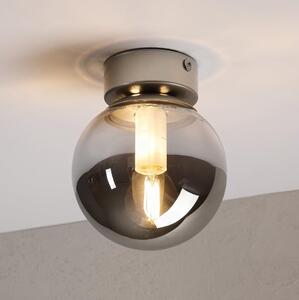 Stropní svítidlo ELIAS 1xE14/5W/230V pr. 13 cm matný chrom/kouřová šedá