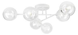 Přisazený lustr MALENA 6xE14/5W/230V bílá/čirá
