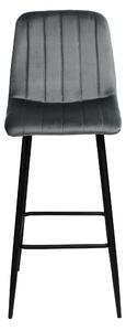 ViaDomo Via Domo - Barová židle Monte - šedá - 43x110x50 cm