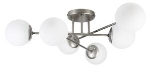 Přisazený lustr MALENA 6xE14/5W/230V matný chrom/bílá