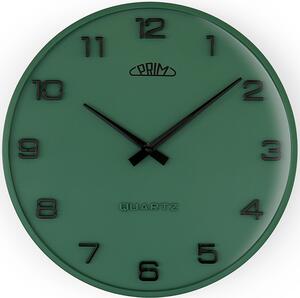 Designové plastové hodiny zelené Nástěnné hodiny PRIM Bloom II - A