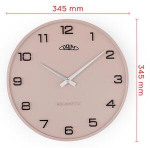 Designové plastové hodiny růžové Nástěnné hodiny PRIM Bloom III - A