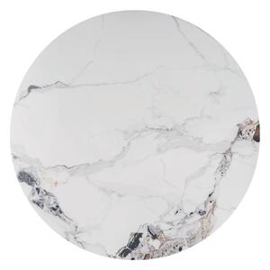 Jídelní stůl MERONU bílý mramor/chrom