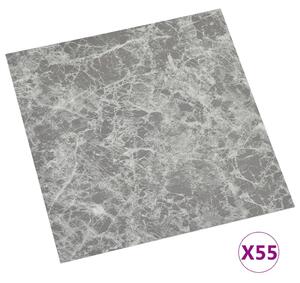 Samolepicí podlahové desky 55 ks PVC 5,11 m² betonově šedé