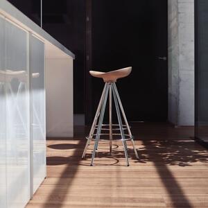 BD Barcelona designové barové židle Jamaica (výška sedáku 77 cm) - stříbrná