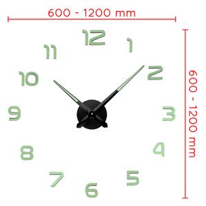 Nalepovací hodiny zelené/černé Nalepovací hodiny PRIM Luminiferous I