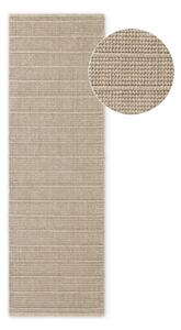 Béžový ručně tkaný vlněný běhoun 80x250 cm Camden Parker – Ted Baker