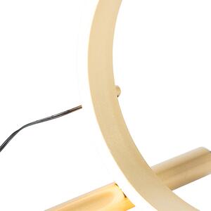 Designová stolní lampa mosazná včetně LED 3-stupňově stmívatelné - Navara