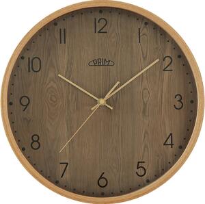 Dřevěné designové hodiny hnědé/tmavě hnědé Nástěnné hodiny PRIM Colored Forest - B