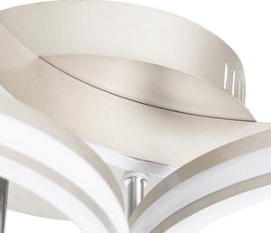 Stropní svítidlo ocelové včetně LED 3-stupňové stmívatelné 3-světlo - Navara