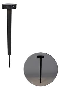 Designový bodový bod černý včetně LED a stmívače IP55 solar - Fiorina