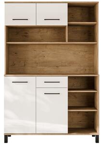 Kredenc příborník VIGO | 119 cm | lancelot/bílá lesk