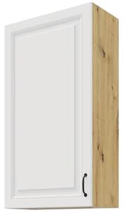 STILO ab | horní skříňka 60G-108 1F se 3 policemi | 60 cm | EXTRA VYSOKÁ | UNI dvířka | artisan/bílá
