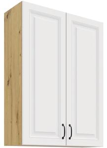 STILO ab | horní skříňka 80G-108 2F se 3 policemi | 80 cm | EXTRA VYSOKÁ | artisan/bílá