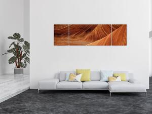 Obraz - Červený písek (170x50 cm)