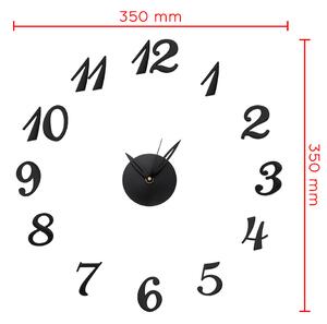 MPM Černé nalepovací nástěnné hodiny MPM E01.4170.90