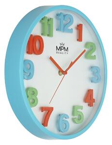 Designové plastové hodiny modré MPM E01.4186