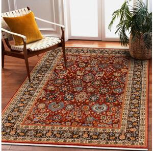 Koberec KESHAN Fredzle, Ornament, ramka orientální 7573/53577 bordo / granát