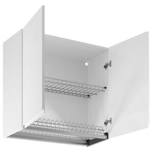 ASPEN b | horní závěsná skříňka G80C s odkapávačem | 80 cm | bílá lesk