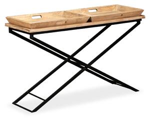 Konzolový stolek z masivního mangovníkového dřeva 130x40x80 cm
