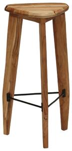 Barové stoličky 2 ks masivní akáciové dřevo