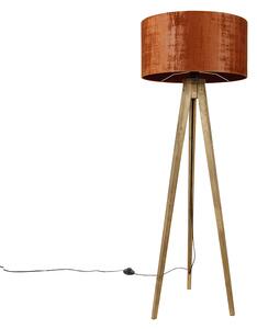 Venkovský stativ vintage dřevo s červeným odstínem 50 cm - Tripod Classic