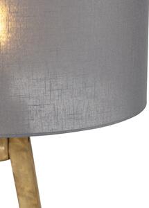 Venkovský stativ vintage dřevo s tmavě šedým odstínem 50 cm - Tripod Classic