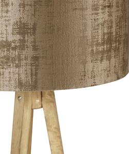 Venkovský stativ vintage dřevo s hnědým odstínem 50 cm - Tripod Classic