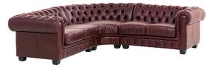 SOB Nábytek - Sedací souprava kůže Chesterfield červená - F0A00000885W