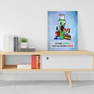 Sablio Dárková cedulka Jsi moje kyselina: 30x40 cm