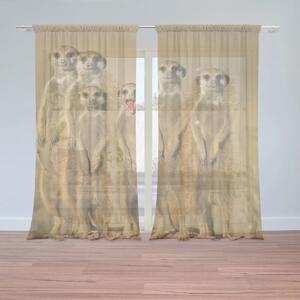 Sablio Záclony Surikaty: 2ks 150x250cm