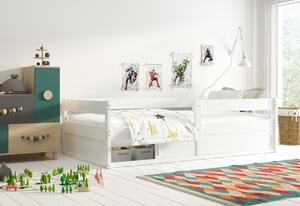 Dětská postel POGO, 80x160, grafit/bílá