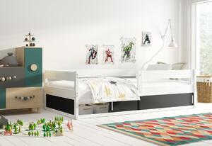Dětská postel POGO, 80x160, borovice/černá