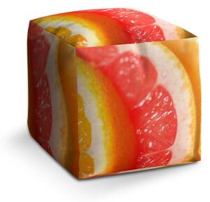 Sablio Taburet Cube Citrusy - 40x40x40 cm