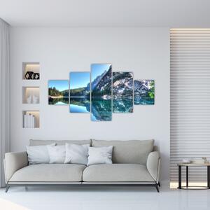 Obraz vysokohorského jezera (125x70 cm)