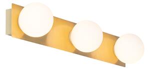 Moderní nástěnné svítidlo zlaté 48 cm IP44 3-světlo - Cederic